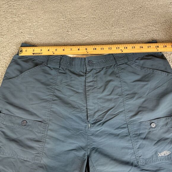 AFTCO Shorts Men's 42 Blue Cargo Performance Fishing Stretch Lightweight - Picture 4 of 11